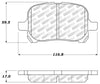 Stoptech 305.0707 Street Select Brake Pads - Front