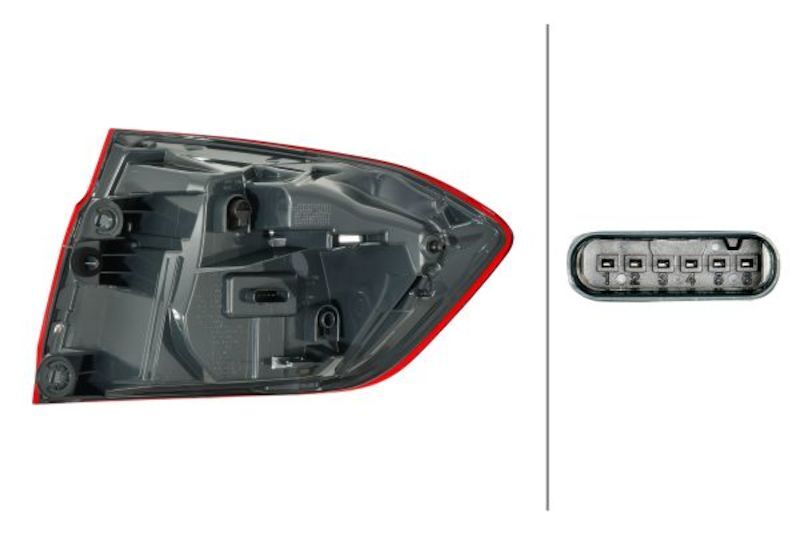Hella LA012147431 2017-2019 fits BMW 320i Left Tail Light