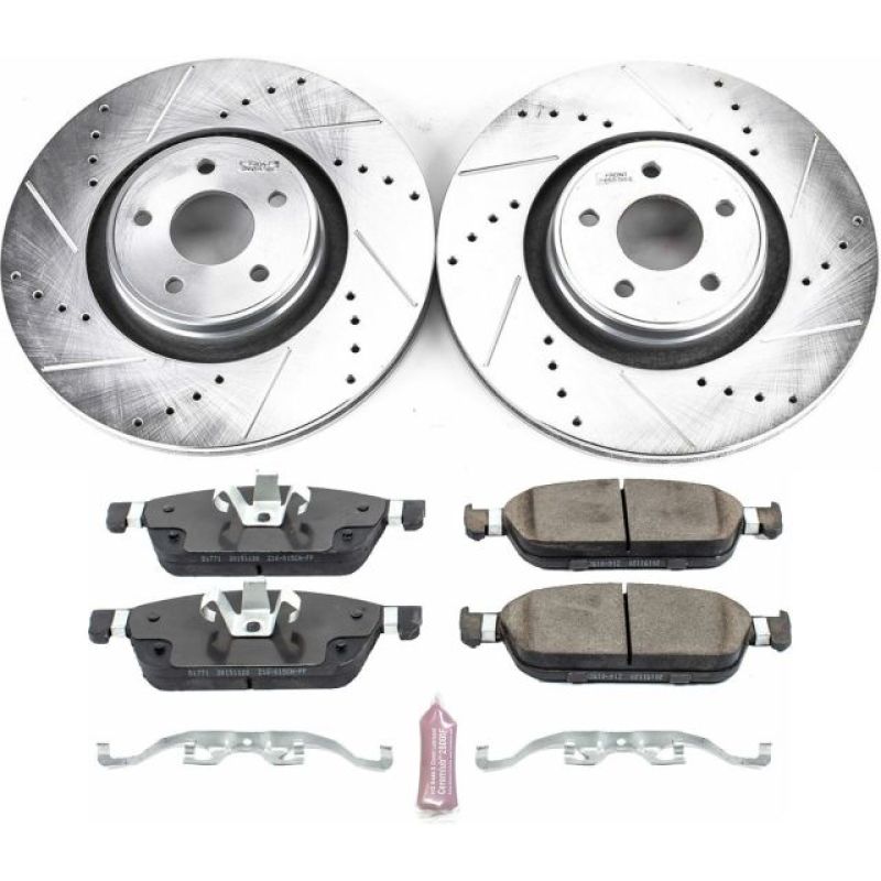 PowerStop K7147 fits Ford 15-18 Focus Front Z23 Evolution Sport Brake Kit