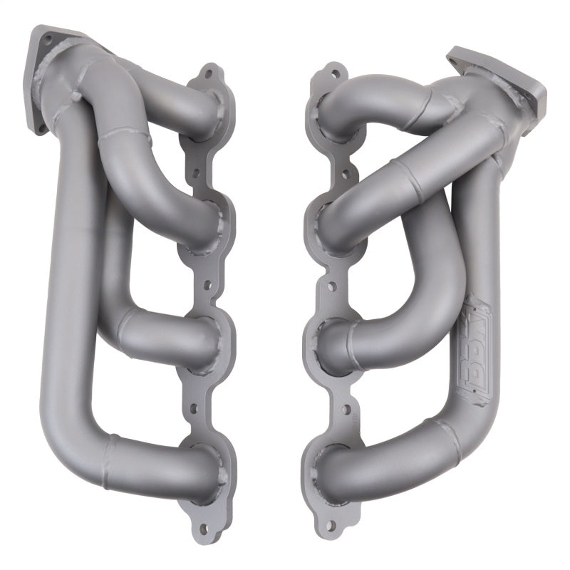 BBK 4047 GM Truck 5.3/6.2 1 3/4in Shorty Tuned Length Headers - Titanium Cerami