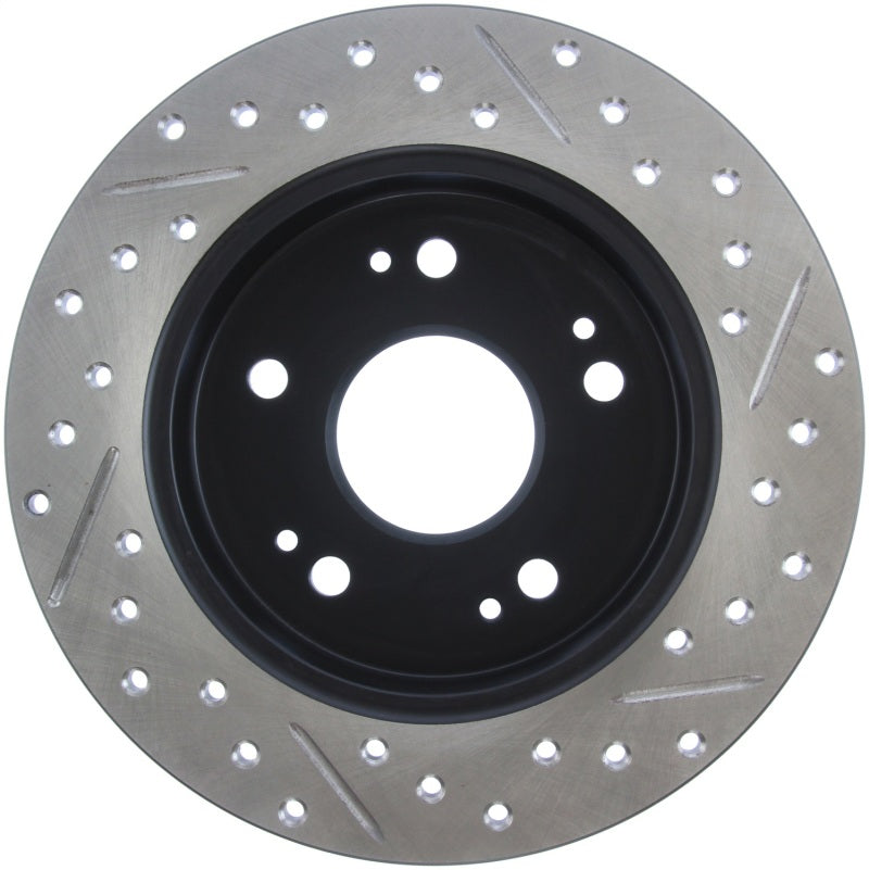 Stoptech 127.40040R 06-09 fits Honda Civic Ex/Si Slotted & Drilled Right Rear Rotor