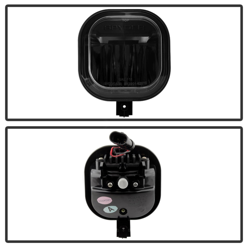 Spyder 5081100 fits Ford 11-14 Superduty LED Fog Lights Black FL-YD-FS11-LED-BK