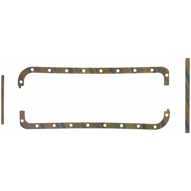 Fel-Pro OS10040C OS 10040 C Engine Oil Pan Gasket Set Blue Stripe cork-rubber