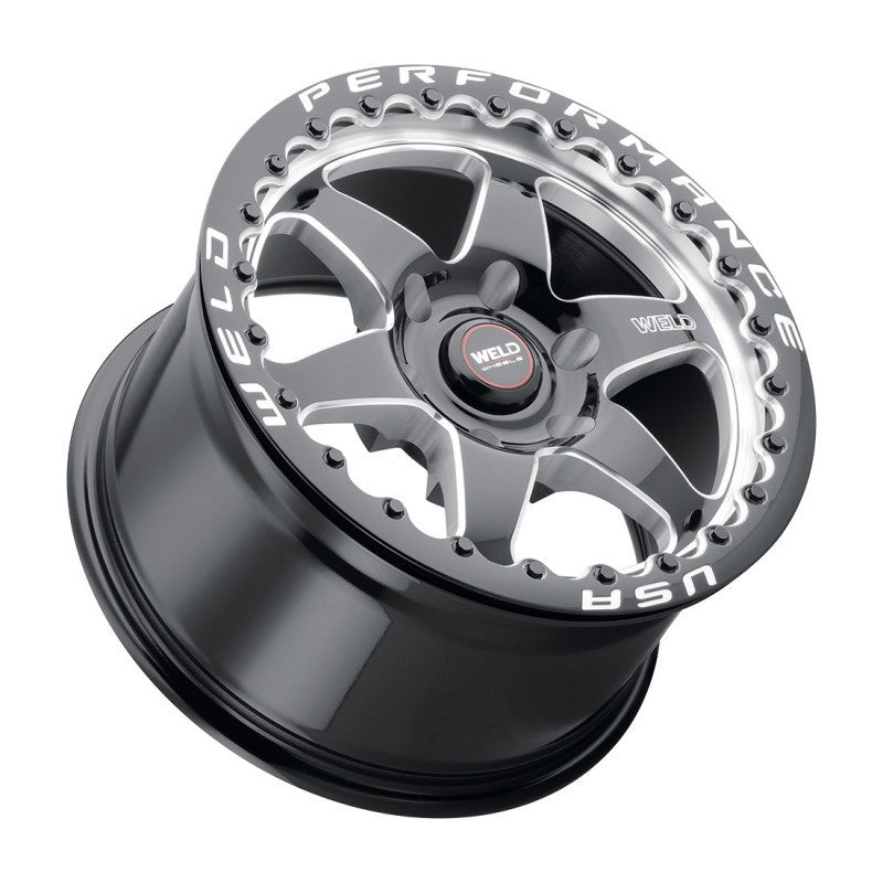 Weld S90900084P38 S909 20x10 Ventura 6 Beadlock 6x139.7 ET38 BS7.00 Gloss BLK M