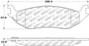 Stoptech 305.0898 Street Select Brake Pads - Front