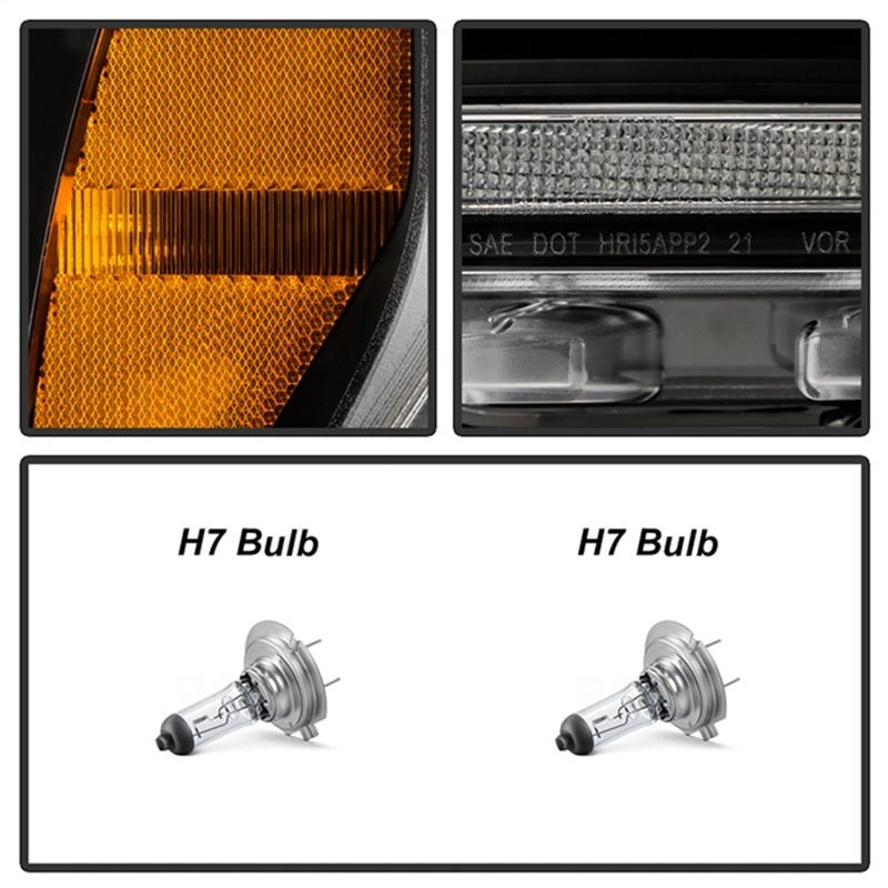 Spyder 5088710 Signature fits Ford 20-21 F150(Halogen Model) Proj. Headlights -