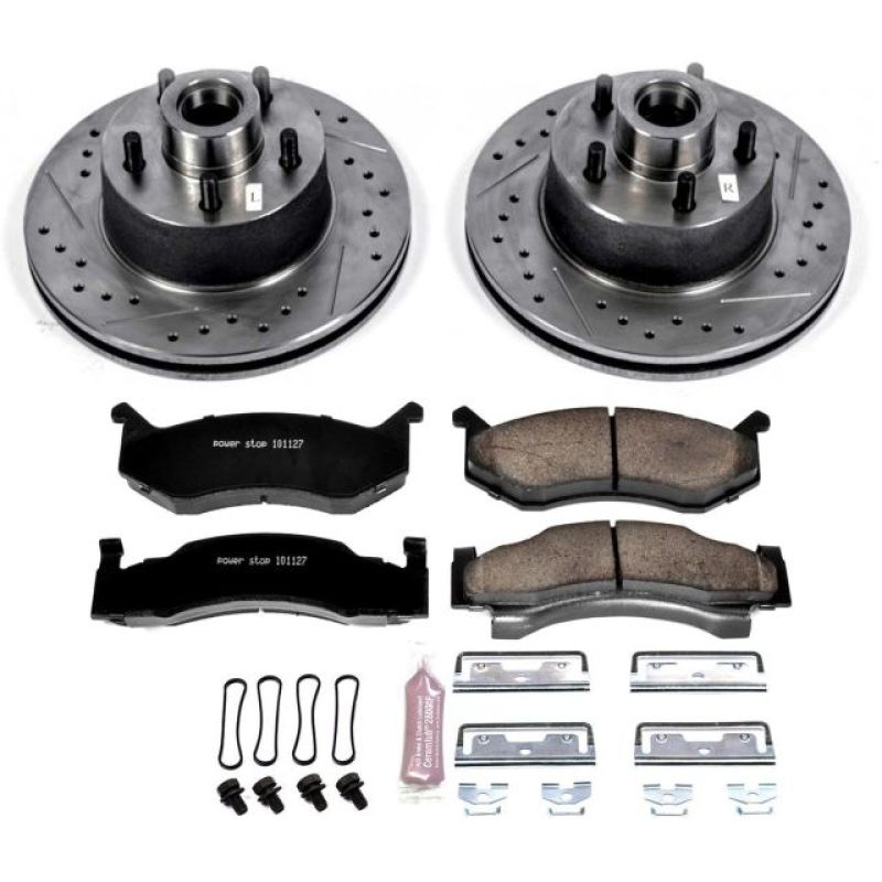 PowerStop fits Chrysler 80-81 Town & Country Front Z23 Evolution Sport Brake Kit
