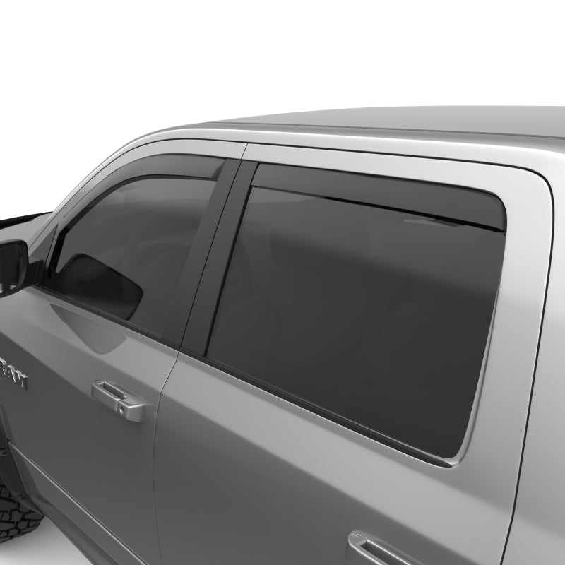 EGR 572755 09-13 fits Dodge Ram 1500/2500/3500 Crew Cab In-Channel Window Visors - Set of 4 - Matte (572755)