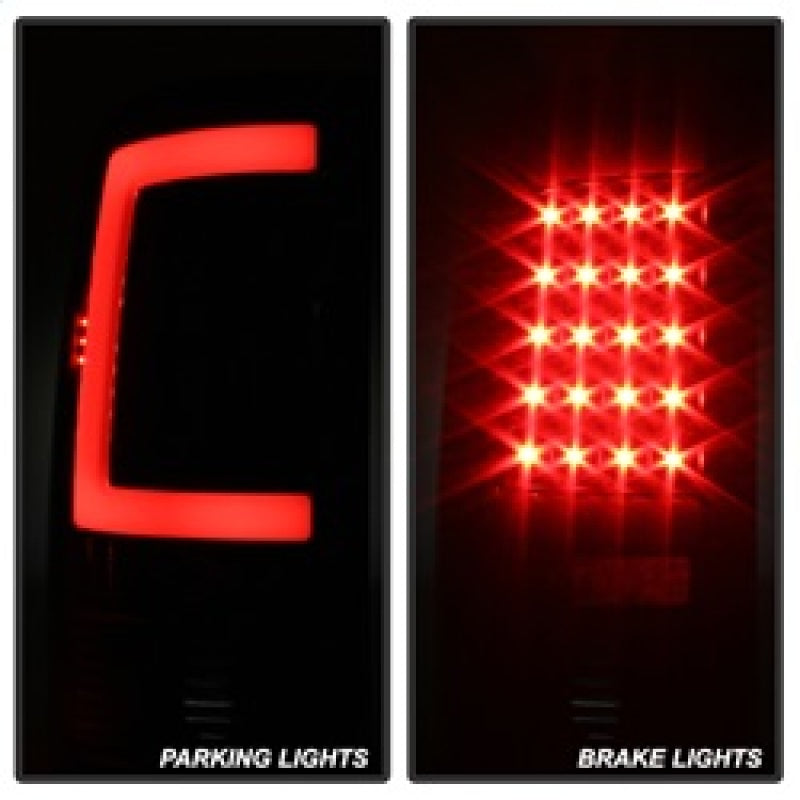 Xtune 5081551 fits GMC 07-13 Sierra LED Tail Lights Black ALT-ON-GS07-G2-LED-BK