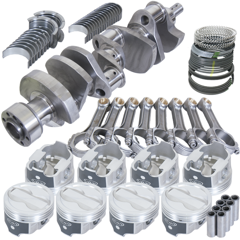 Eagle 13324L040 fits Chevy LT1350 1Pc 3.750in Crank 5.700in I-Beam Rods -18cc 4.040in Pistons Rotating Assembly