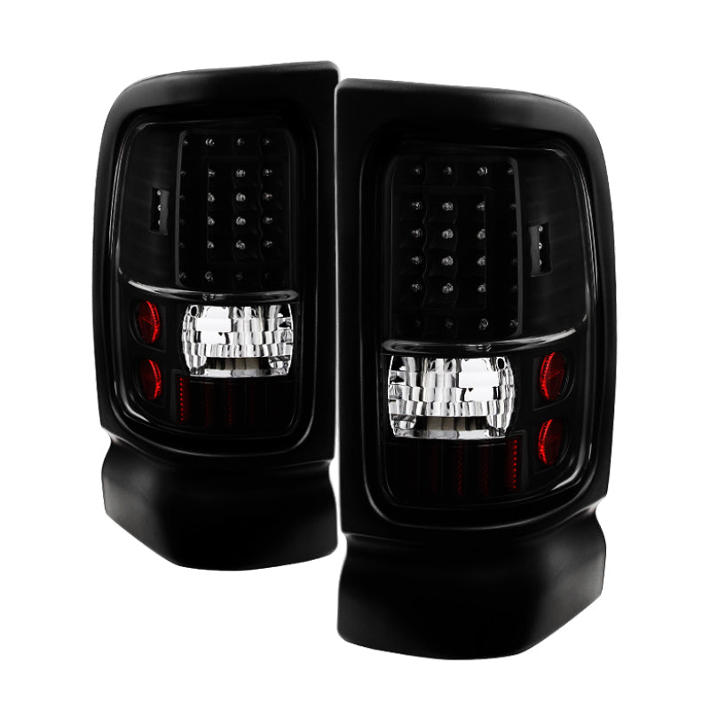 5081315 Xtune fits Dodge 94-01 Ram 1500 C-Shape LED Tail Lights Black ALT-ON-D