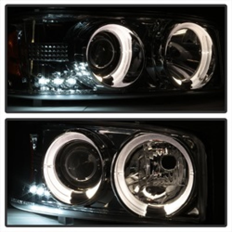 Spyder 5009364 fits GMC 99-06 Sierra 1500/2500/3500 Projector Headlights LED Ha