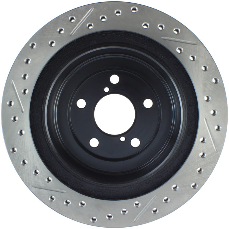 Stoptech 127.47025L 06-07 Subaru Impreza WRX (Exc STi) Slotted & Drilled Left Rear Rotor