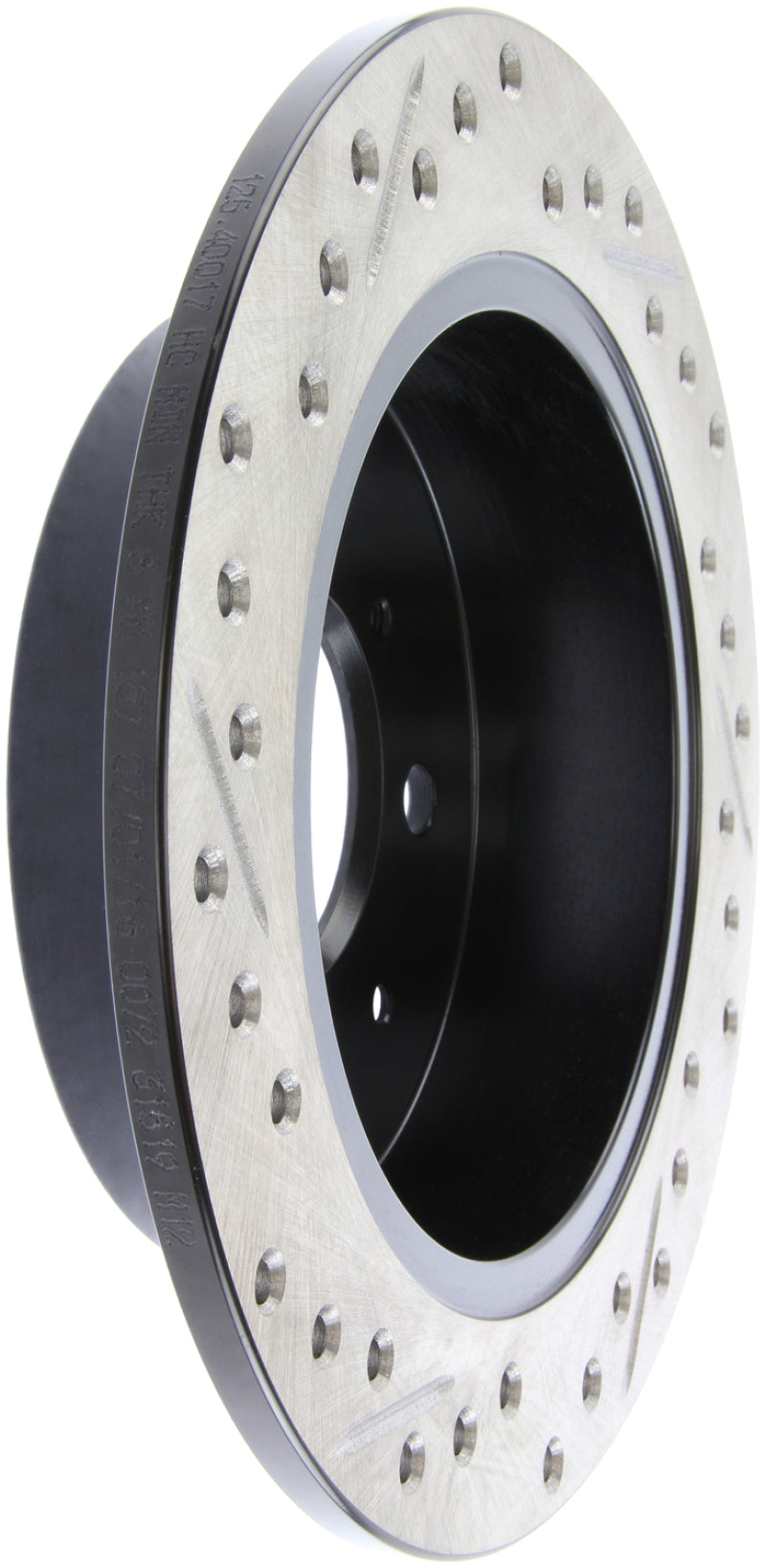 Stoptech 127.40017L 90-96 fits Acura Integra / 97-01 Integra (Exc. Type R) Slotted & Drilled Left Rear Rotor