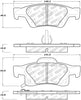 Stoptech 305.1498 Street Select Brake Pads w/Hardware - Rear