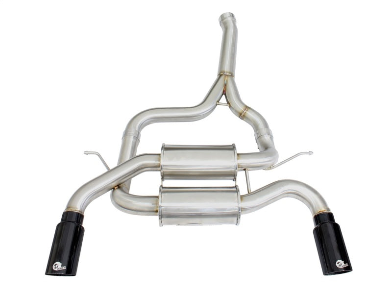 AFE 49-36325-B rce XP SS-304 Black Tip 2.5in Dia Axle Back Exhaust 12-15 fits B