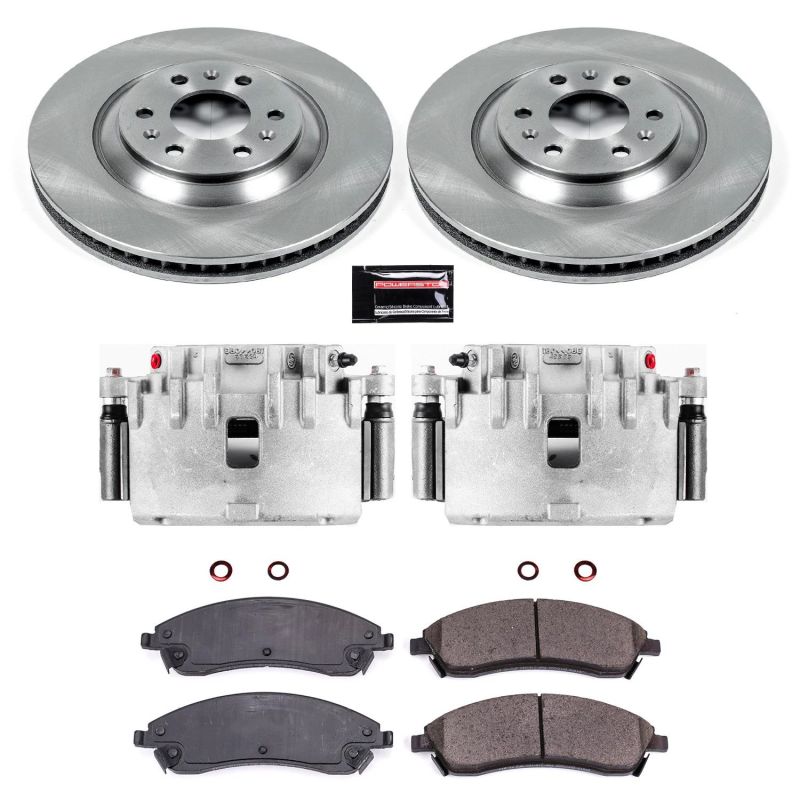Power Stop KCOE1449 04-09 fits Cadillac SRX Front Autospecialty Kit w/Cals