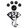 AutoMeter 2208-07 Autometer Old Tyme Black Direct Fit Dash Kit 55-59 fits Chevy Truck (1 x 3-3/8in. / 4 x 2-1/16in.)