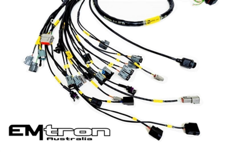 Rywire RY-K2-EMTRON-KV8 fits Honda K-Series (w/Emtron KV8 ECU) Eng Harness w/OBD2 Alt/EV14 Inj/AEM IAT & MAP (Adapter Req)