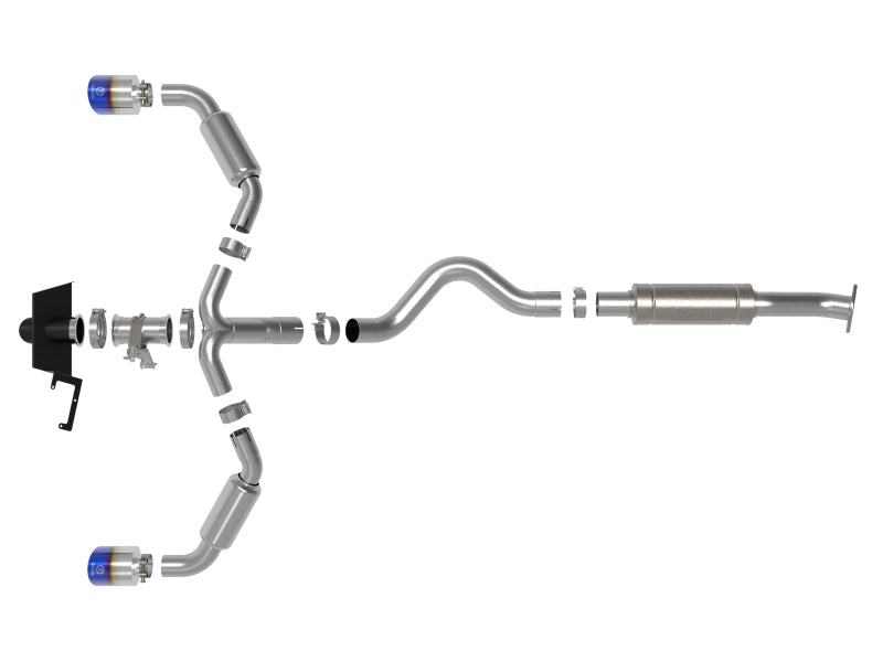 AFE 49-36067-L fits Toyota GR Corolla L3 1.6L (t) Gemini XV 3in to 2-1/2in Cat