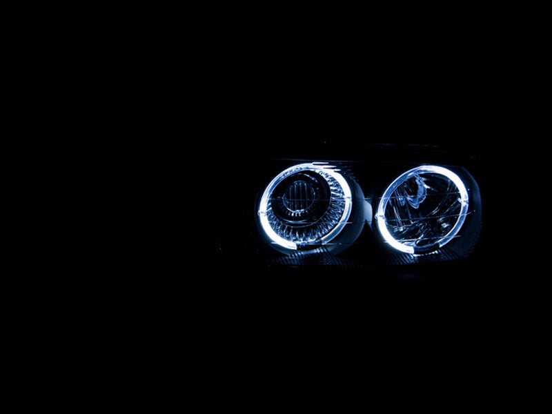 ANZO 111192 1906 Gmc Sierra 1500 Projector Headlights w/ Halo Black