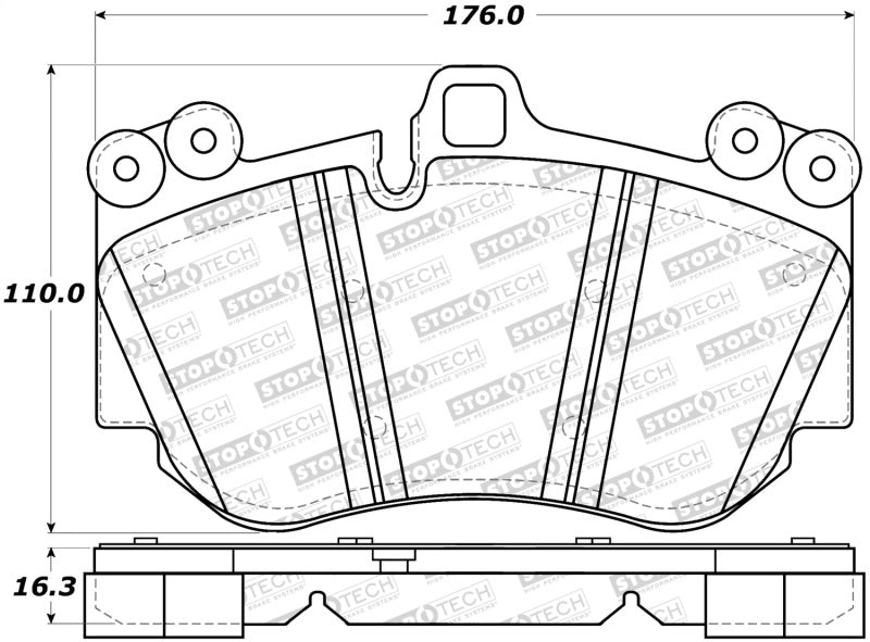 Stoptech 308.113 Street Brake Pads