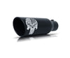 Gibson 76-1001 Patriot Skull Rolled Edge Angle-Cut Tip - 5in OD/4in Inlet/12in