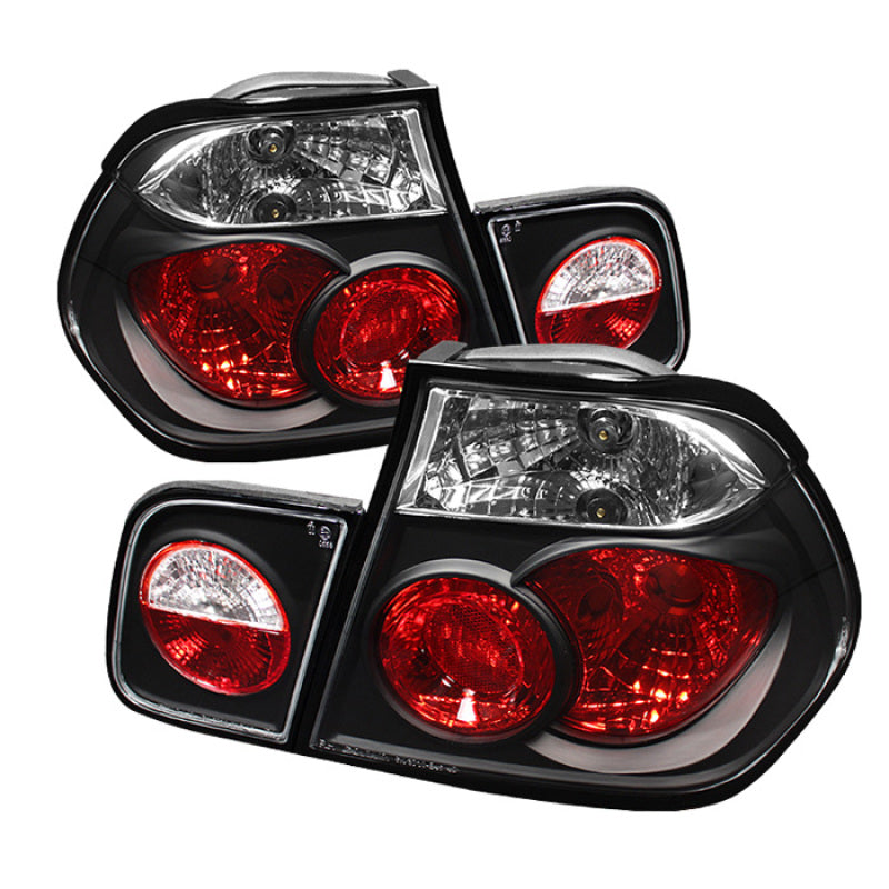 Spyder 5000712 fits BMW 99-01 E46 3-Series 4Dr Euro Style Tail Lights- Black AL