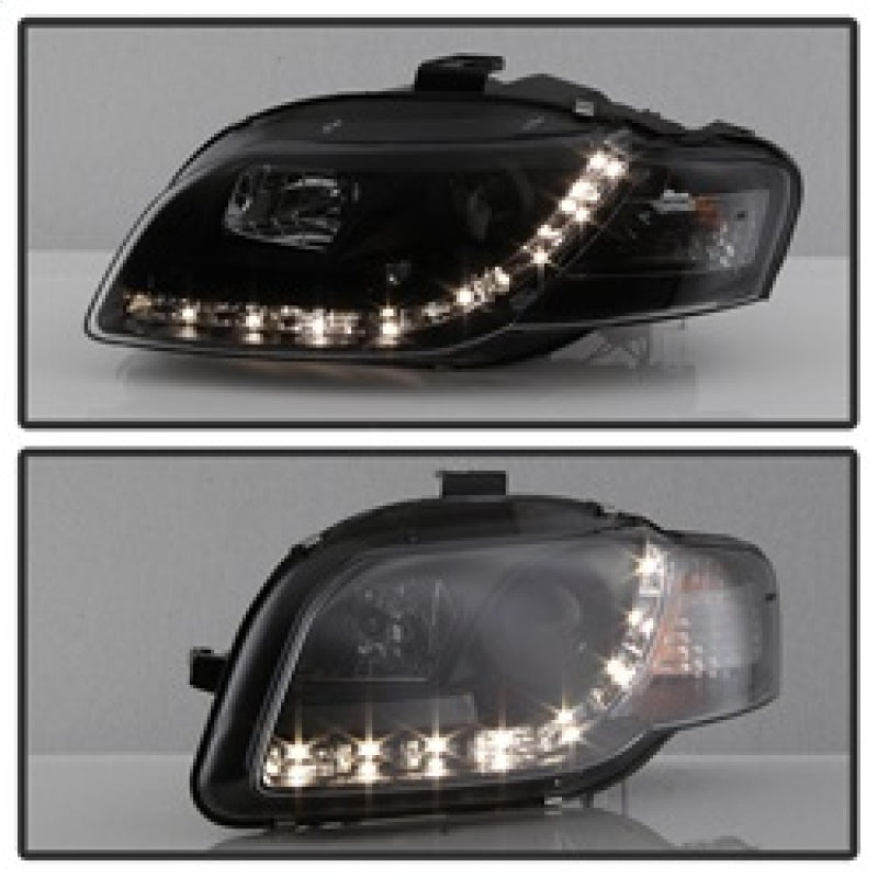 Spyder 5008572 fits Audi 06-08 A4 Projector Headlights Halogen Model Only - DRL