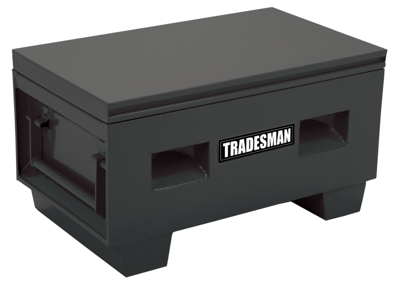 Tradesman 708048 Steel Job Site Box/Chest (Heavy Duty/Medium) (48in.) - Black