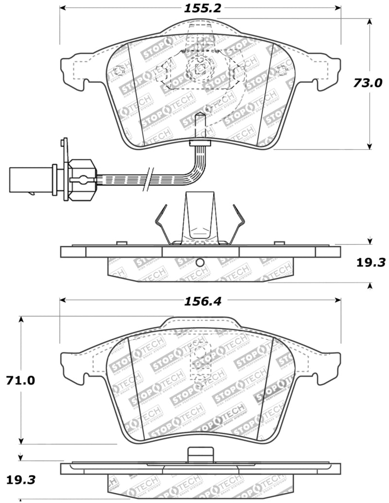 Stoptech 309.0915 Performance Brake Pads