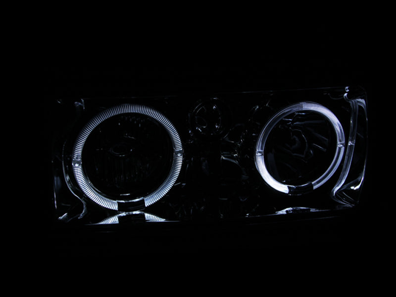 ANZO 111092 1994 fits Toyota 91-19 Land Cruiser Crystal Headlights w/ Halo Chrome