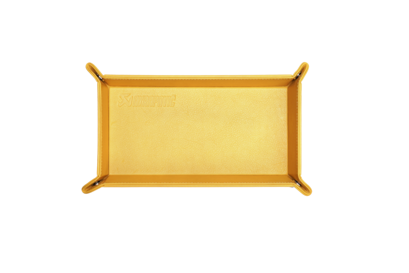 Akrapovic 801733 Leather Desk Valet - Yellow