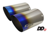 GReddy 11002602 DD-R Burnt Titanium Tips L=170mm (Pair)