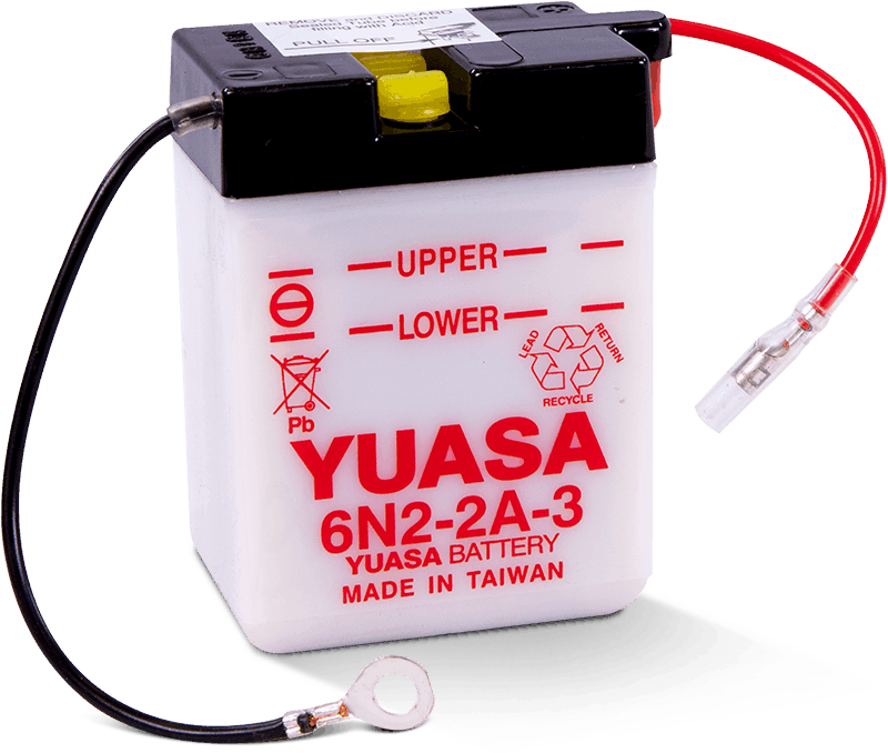 Yuasa YUAM2623A 6N2-2A-3 Conventional 6 Volt Battery