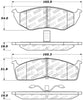 Stoptech 309.0591 Sport Brake Pads w/Shims and Hardware - Front