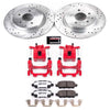 PowerStop KC8062 fits Nissan 370Z Rear Z26 Street Warrior Brake Kit w/Calipers