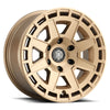 ICON 3217857345BS Compass 17x8.5 5x5 -6mm Offset 4.5in BS Satin Brass Wheel