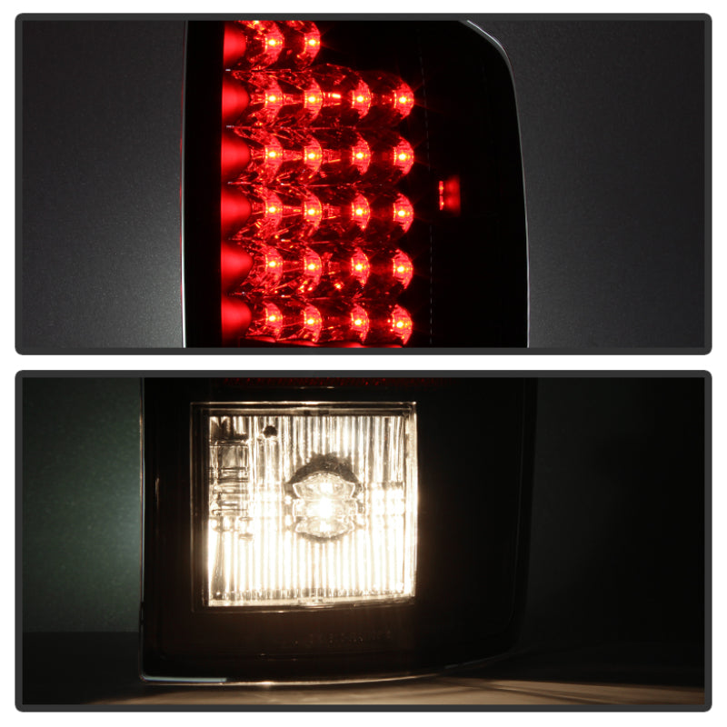 Spyder 5002617 fits Dodge 07-08 Ram 1500/Ram 07-09 2500/3500 LED Tail Lights Bl