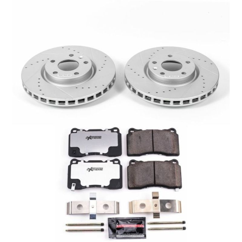 PowerStop K6528 26 fits Chevrolet Corvette Front Z26 Street Warrior Brake Kit