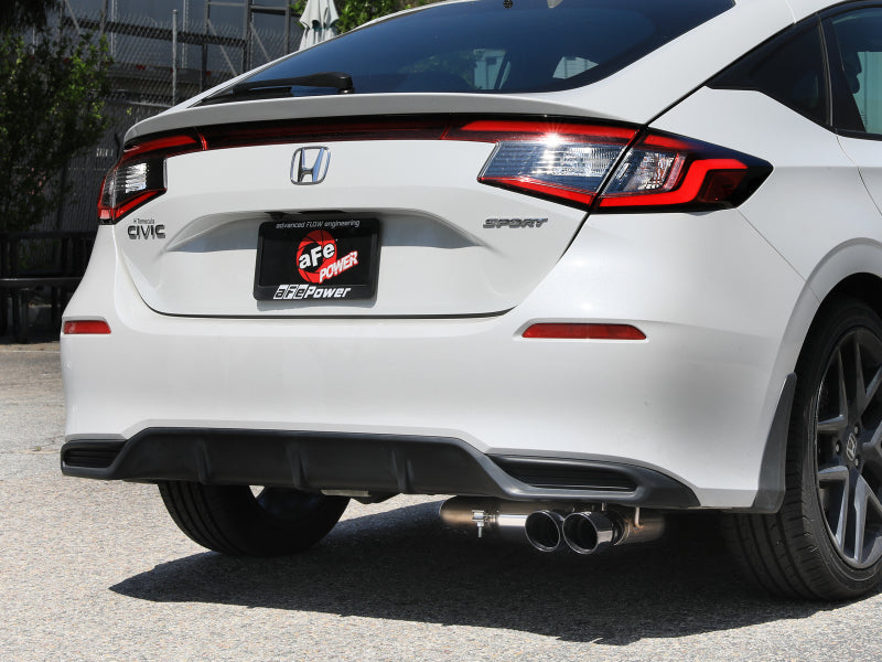 AFE 49-36631-B Takeda 2.5in 304 SS Cat-Back Exhaust w/ Black Tips 22-25 fits Ho