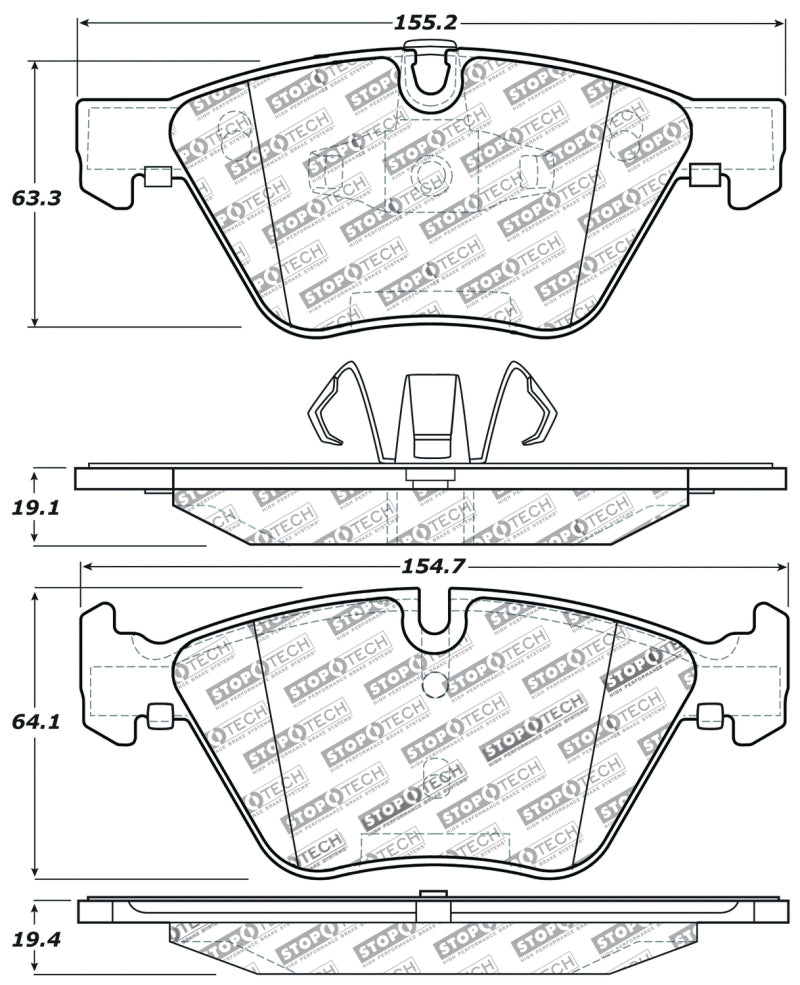 Stoptech 309.10611 Performance Brake Pads