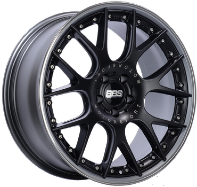 BBS CH608BPPO-MTSP CH-RII 21x9 5x112 ET24 CB 66.5 fits Porsche Macan Black Center Wheel