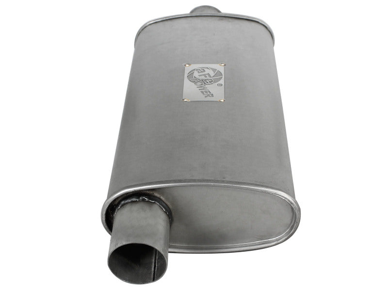 AFE 49M00002 on Replacement Alum Steel Muffler Double Layer 2-1/2in In/Out Cent