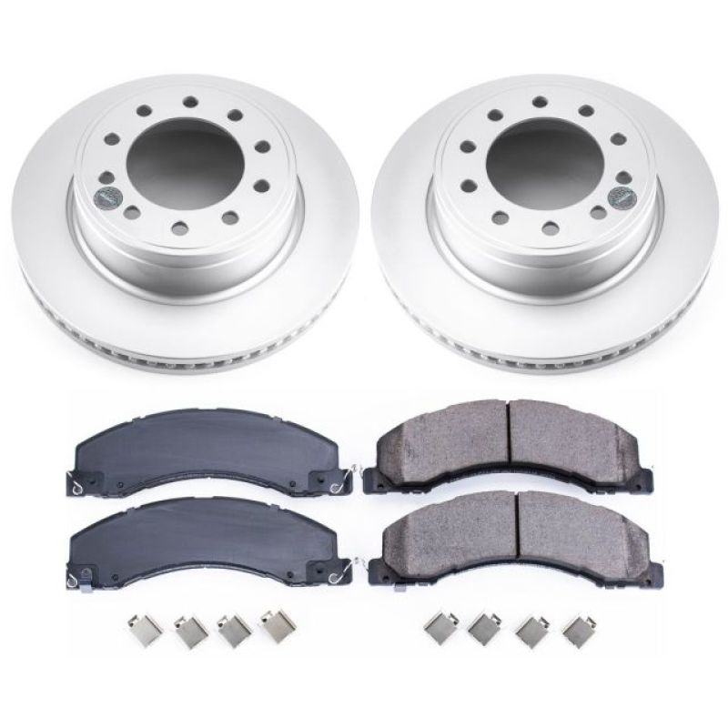 Power Stop CRK5567 11-18 fits Ram 5500 Front Z17 Coated Brake Kit