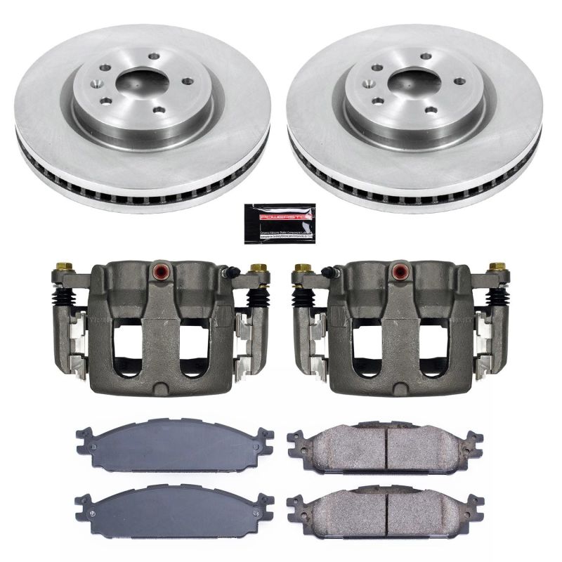 Power Stop KCOE5583 11-19 Lincoln MKT Front Autospecialty Kit w/Cals