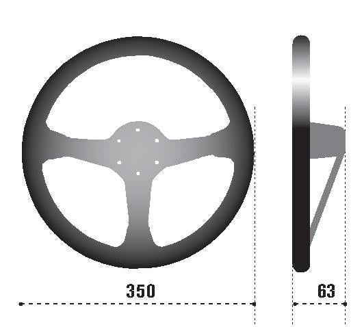 SPARCO 015L750SC Sparco Steering Wheel L575 Monza Suede