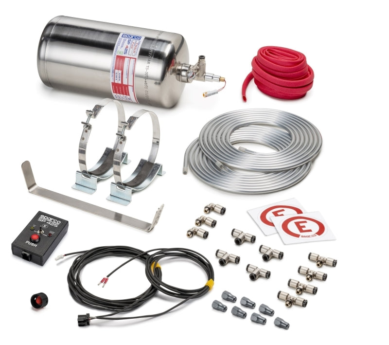 SPARCO 014772EXL 4.25 Liter Electric Steel Extinguisher System