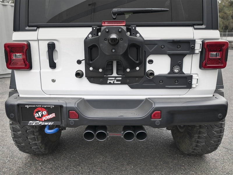 AFE 49-38071-B Series 2.5in. 304 SS C/B Exhaust System 2018 fits Jeep Wrangler