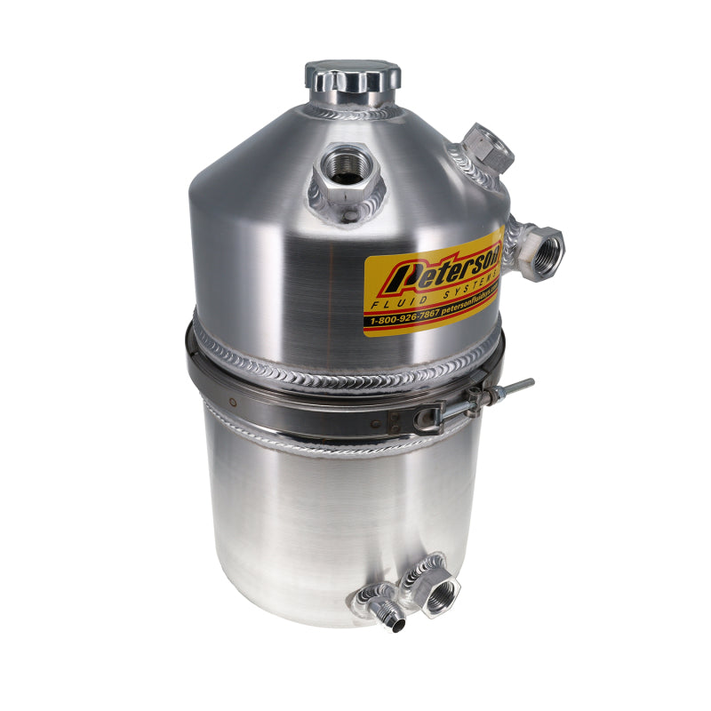 Peterson Fluid Systems 08-0011-DB Oil Tank 4 Gallon Dual Breather